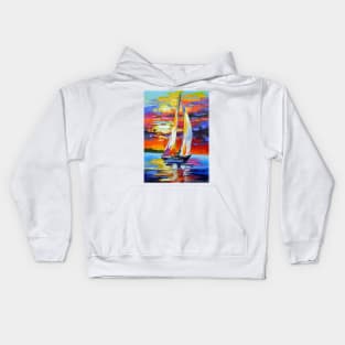 Fair wind for sailboat Kids Hoodie